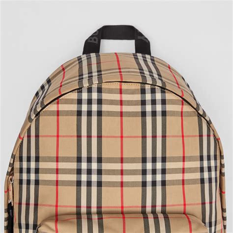 burberry backpack product code 301337|BURBERRY Checked Nylon.